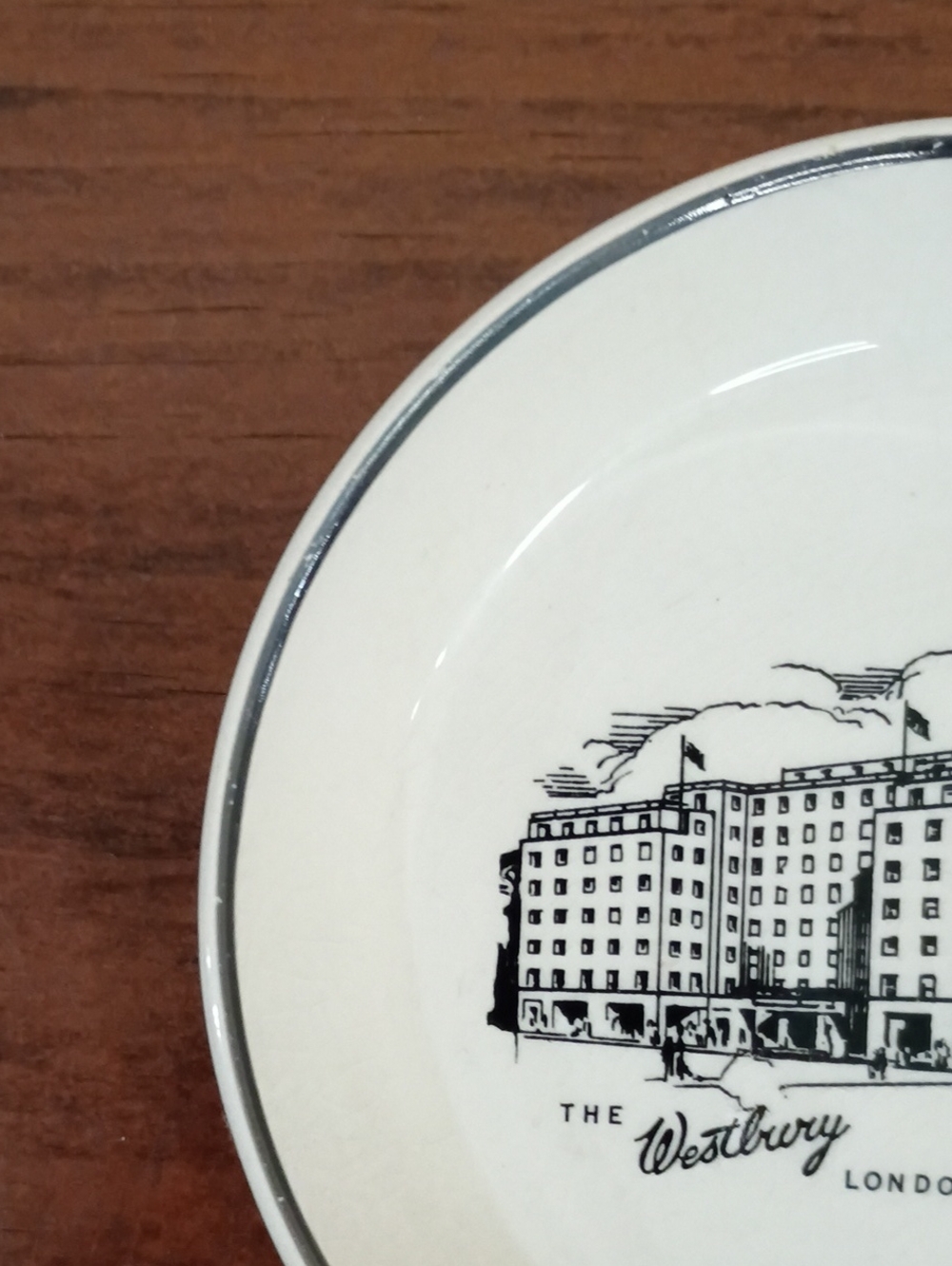 The Westbury Hotel, London, Trinket Dish - Vintage 60s - Picture 3 of 8